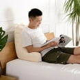 thumbnail image 4 of Cheer Collection  Memory Foam Support Reading, TV Pillow Navy, 4 of 5