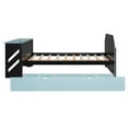 thumbnail image 5 of Harper & Bright Designs Full Size Daybed with Trundle, Gaming Bed with Desk and USB Port for Student Dorms Guest Rooms, Blue, 5 of 16