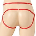 thumbnail image 6 of EOYWHK Mens V-Strings Thongs Cross Straps Tie Low Rise Underwear with Pouch, 6 of 6