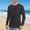 Black, variant on WIZUTIZ Men's Sun Protection Shirt UPF 51 Lightweight Breathable Solid Color Long Sleeve Summer Outdoor Tops Casual Active Shirt
