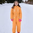 thumbnail image 4 of Aboser Kids Boys Girls Snow Suit One Piece Snowsuit Waterproof Windproof Snowboard Jumpsuits Winter Warm Outdoor Ski Suits Unisex Child Quilted Puffer Jacket Coat, 4 of 8