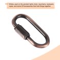 thumbnail image 5 of Unique Bargains 4mm Oval Shape Quick Link Screw Lock Chain Connector Red Bronze 10 Pack, 5 of 5