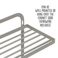 thumbnail image 6 of Honey-Can-Do Steel Over-the-Door or Mounted 3-Tier Spice Rack Cabinet Organizer with Paper Towel Holder, Gray, 6 of 9