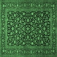 thumbnail image 1 of Ahgly Company Indoor Square Persian Emerald Green Traditional Area Rugs, 5' Square, 1 of 4