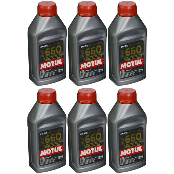 Motul RBF660 DOT4 Synthetic Racing Brake Fluid 101667 - 6-Pack / 500ml Bottles