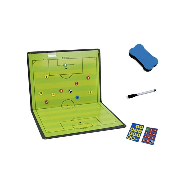 Tablero de entrenamiento de fútbol Tablero táctico de estrategia portátil con marcador borrable 28cmx21cm Sunnimix Junta de entrenadores