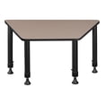 thumbnail image 6 of Regency 36" x 23" x 19" Trapezoid Height Adjustable School Desk- Beige, 6 of 6
