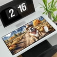thumbnail image 3 of Welcome Fall Western Cowboy Bulldog Enjoys Majestic Autumn Desk Mat Full Keyboard Mouse Pad Dog Lover Gifts Idea Large Mousepad - 01007, 3 of 5
