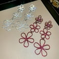 thumbnail image 5 of Triple Flower Dangle Earrings for Women Sterling Silver Post Cubic Zirconia Earrings Floral Tassel Drop Studs Dainty Fashion Ear Jewelry, 5 of 12