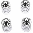 thumbnail image 1 of Spider Black Spiderman Tire Rim Wheel Aluminum Valve Stem Caps, Multiple Colors, 1 of 1
