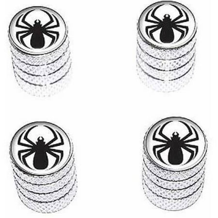 spider black spiderman tire rim wheel aluminum valve stem caps