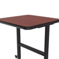 thumbnail image 4 of Correll CST 20" x 24" Metal Adjustable Standing Workstation in Cherry, 4 of 7