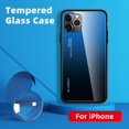 thumbnail image 2 of Funda trasera de vidrio templado degradado 9H para iPhone 11 Pro (azul negro), 2 of 6