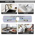 thumbnail image 6 of Unicorn Fish Scale Shining Sink Splash Guard for Faucet 2 Packs Faucet Absorbent Mats, Believe in Miracles Faucet Handle Drip Catcher Quickly Drying Mat for Kitchen Counter Bathroom RV, 14.9"x5.5", 6 of 7