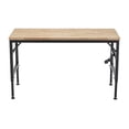 thumbnail image 4 of 60" Rubber Wood Surface, Metal Frame / 6 - Level Height Adjustable Worktable for Multiple Scenes, 4 of 6