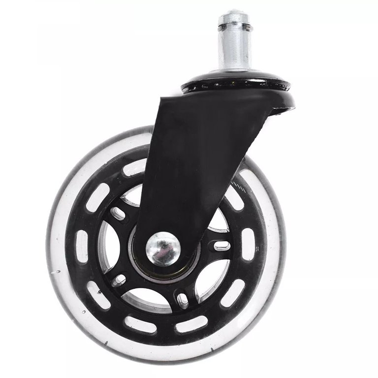 Offce Char Caster Wheels, 3 Rubber Replacement Heavy Duty & Safe for Offce Char Caster Wheels, 3 Rubber Replacement Heavy Duty & Safe for