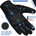 thumbnail image 2 of RDX Weight Lifting Gloves Gym Workout, Full Finger Touch Screen, Breathable Anti Slip Padded Palm Protection, Fitness Strength Training Powerlifting HIIT WOD Exercise, Men Women Home Gym Cycling, 2 of 7