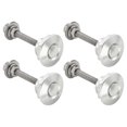 thumbnail image 1 of 4X Quick Release Push Hood Latch Button Car Pin Bonnet Lock Bumper Clip Latches Silver, 1 of 5