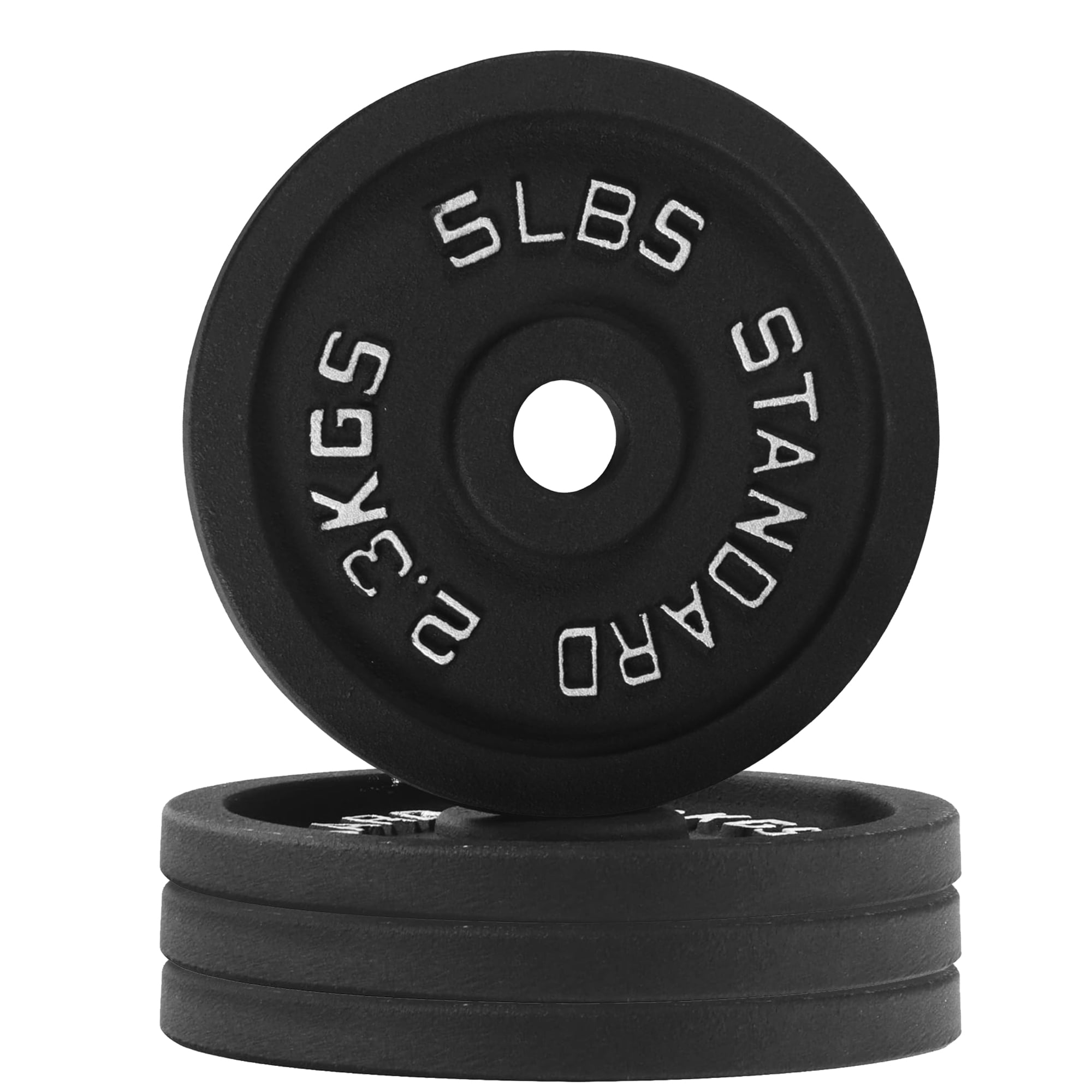 BalanceFrom Classic Weight Plates, Cast Iron, 5 Pound