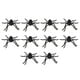 thumbnail image 1 of 10 piezas de arañas de Halloween para decoraciones de Halloween, 1 of 3