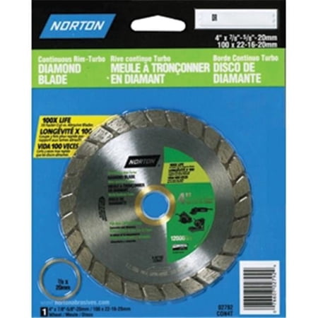 UPC: 0076607027924 | Norton 2792 4 in. Diamond Blade Turbo Continuous Rim