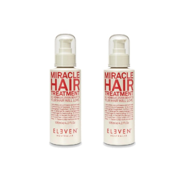 ELEVEN AUSTRALIA MIRACLE HAIR TREATMENT 125ML4.2OZ Pack of 2