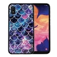 thumbnail image 2 of FINCIBO Soft TPU Black Case Cover for Samsung Galaxy A10e A102U 5.83" 2019, Mosaic Mermaid Scale, 2 of 6