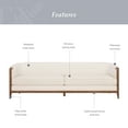 thumbnail image 3 of My Texas House Campbell 92" Sofa, Cream Fabric Upholstery, 3 of 12