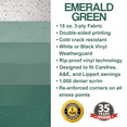 thumbnail image 2 of ShadePro RV Awning Fabric Replacement Heavy Duty Vinyl 16' Emerald Green (Fabric 15'2"), 2 of 5
