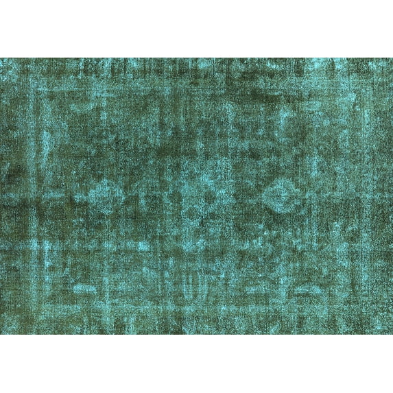 Ahgly Company Indoor Rectangle Oriental Light Blue Industrial Area Rugs, 3' x 5'