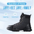 thumbnail image 2 of Steel Toe Boots for Men Women Indestructible Non Slip Comfortable Work Boot Safety Construction Shoes, 2 of 6