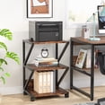 thumbnail image 3 of Tribesigns 3-Tier Rolling Printer Stand with Industrial Machine Cart, 3 of 7