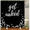 thumbnail image 3 of 4PCS Hello Gorgeous Shower Curtain Set, Hot Pink High Heels Lipstick Makeup Fashion Girls Women Bathroom Decor, Waterproof Fabric Black Shower Curtain, Non-Slip Bath Mat Toilet Rug, Hot Pink, 3 of 7