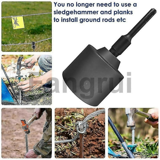 For sds plus tpost ground rod driver 65mm bit for rotary hammer drill