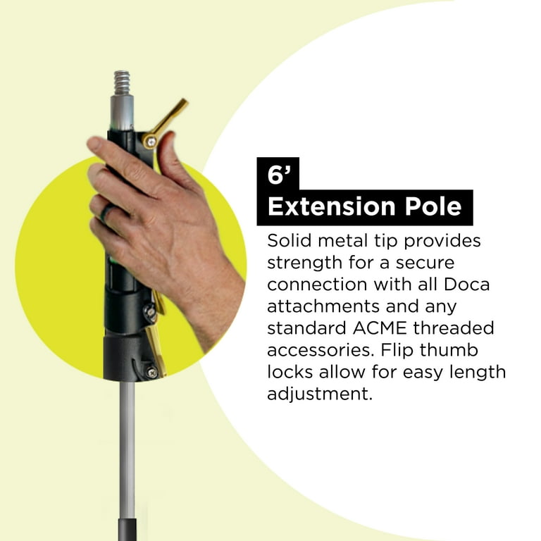Doca 6' Pole Kit with Hinge and Feather Duster - Walmart.com