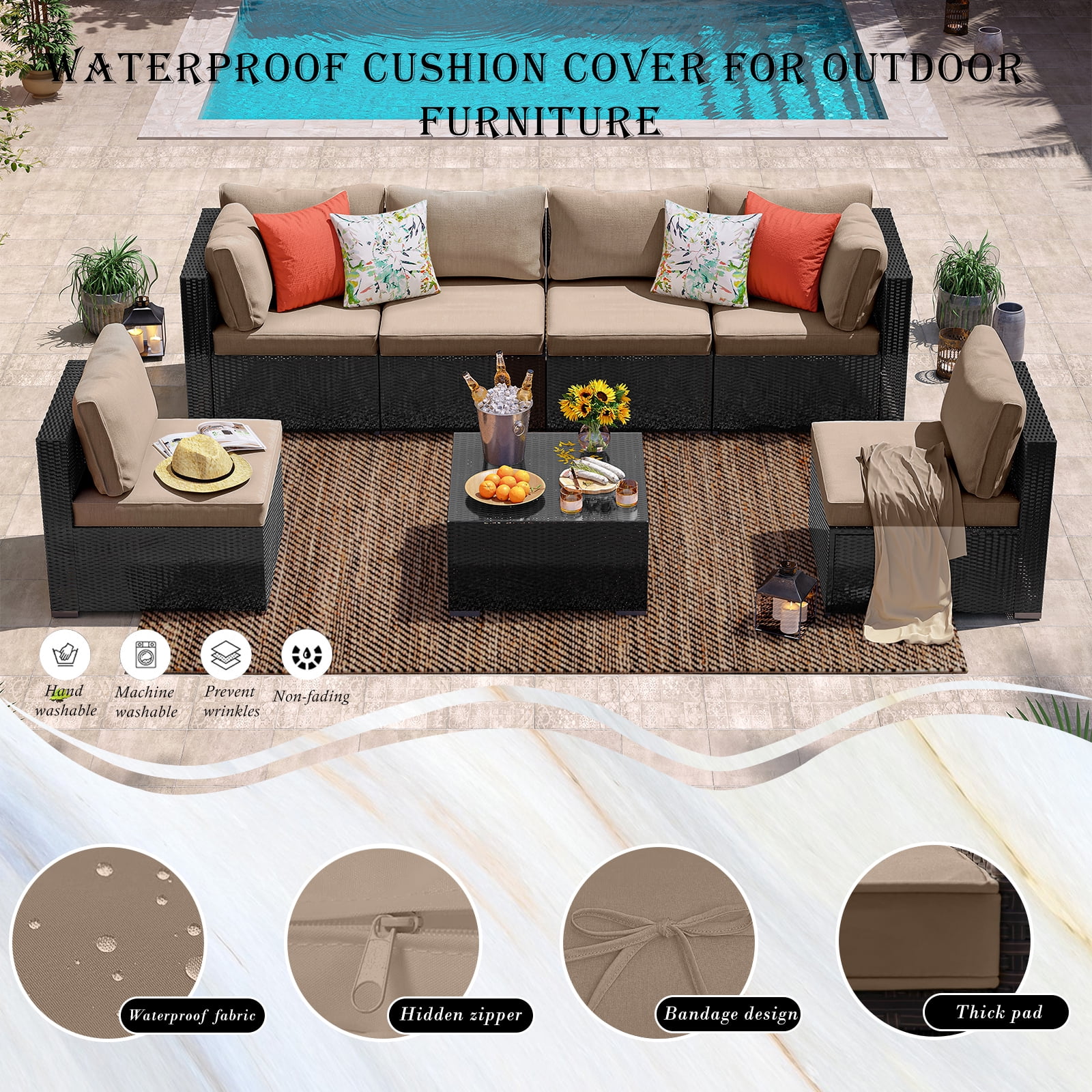 Waterproof Material For Cushion Covers Cheap Waterproof Furniture