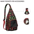 thumbnail image 2 of Aesthetic Cherry Sling Backpack – Multipurpose Lightweight Travel Sling Bag with Pink Red Fruit Pattern – Anti-theft Shoulder Crossbody Bag for Fashionable Women and Cherry Lovers, 2 of 4