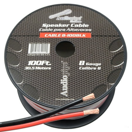 8 Gauge Speaker Wire 100' ft Red/Black Car Audio Home Subwoofer Amplifier