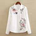 thumbnail image 2 of Camisas informales para mujer Sonducket blusa deportiva blanca M 1522, 2 of 6