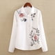 thumbnail image 5 of Qarigey Camisas de mujer Tallas grandes Camisa blanca Flor de manga larga Botonadura elegante Fiesta de negocios Blusa deportiva M Type2 NO2, 5 of 6