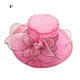 thumbnail image 1 of Flor Red Hilo Sombrero para el sol Playa Protector solar Sombrero para el sol Mujer Organza Sombrero de copa Wmkox8yii jkg5757, 1 of 2