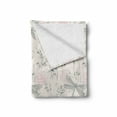 thumbnail image 2 of Dragonfly Soft Flannel Fleece Throw Blanket, Shabby Form Roses Worn Old Vintage Backdrop with Moth Bugs Print, Cozy Plush for Indoor and Outdoor Use, 60" x 80", Pale Pink Pale Grey, by Ambesonne, 2 of 6