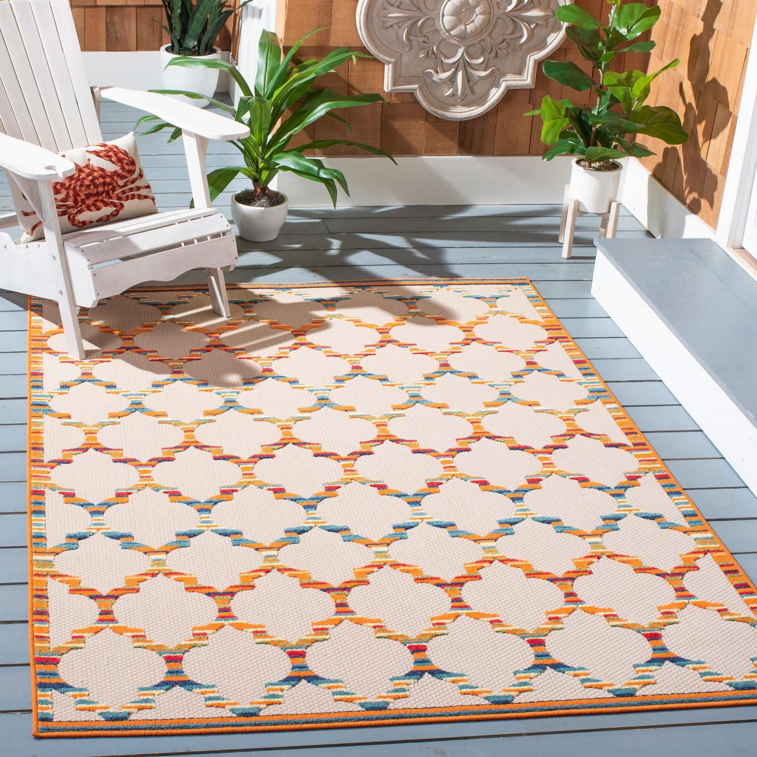 Safavieh Cabana Rorie Geometric Outdoor Area Rug