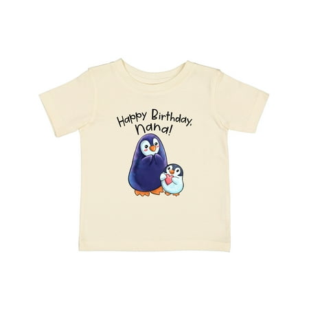 

Inktastic Happy Birthday Nana!- Cute Penguins Gift Baby Boy or Baby Girl T-Shirt