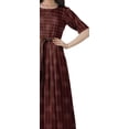 thumbnail image 4 of Moomaya Robe Midi à Encolure Dégagée, Robe Plissée pour Femmes, Robes Évasées Évasées Ligne A, 4 of 4