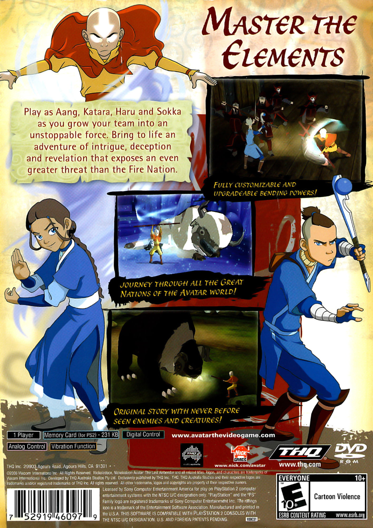 Avatar The Last Airbender  Sony PlayStation 2 PS2 w Manual  eBay