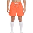 thumbnail image 4 of Mnyotv Boys Athletic Shorts with Pockets Drawstring Elastic Waist Wide Leg Shorts Summer Clothes Size 7-8 Years, 4 of 6