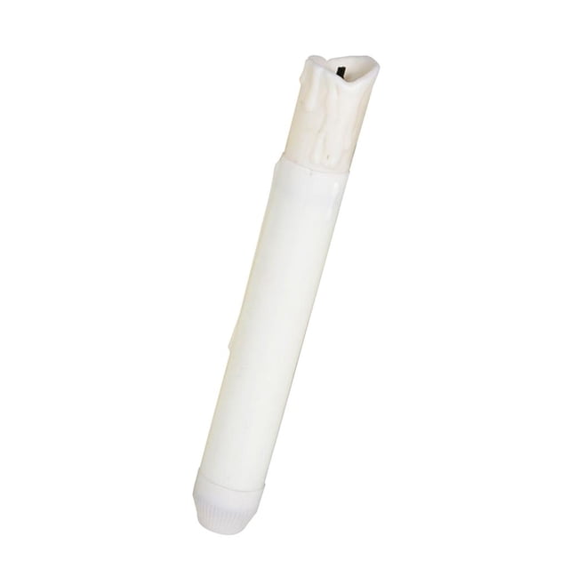 Vela LED eléctrica alta y larga, sin llama, para decoración de fiestas, color blanco cálido