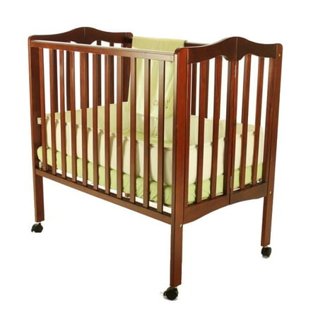 Dream On Me 2 In 1 Lightweight Folding Portable Crib Cherry
