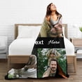 thumbnail image 5 of Custom Blanket with Picture Text Customized Blankets with Photos Customizable Personalized Blankets and Throws for Adult Kid Birthday Christmas Valentines Day Memorial Gift,, 5 of 6